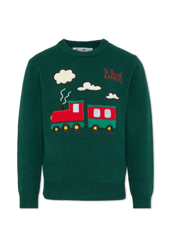 25FW [키즈] 세인트바쓰 니트/스웻셔츠 DOU0001 00349I GREEN