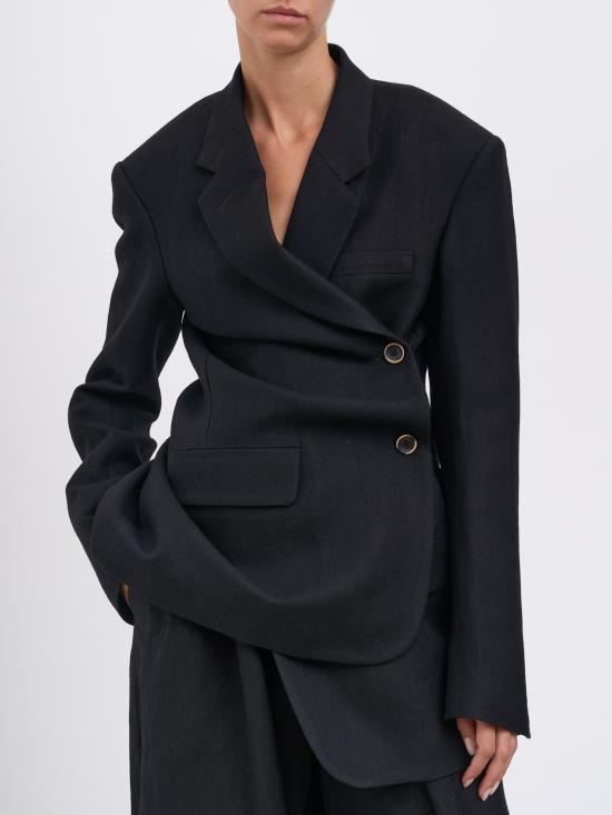 25FW 우마 왕 자켓 MUW6056UW900 Black - UMA WANG