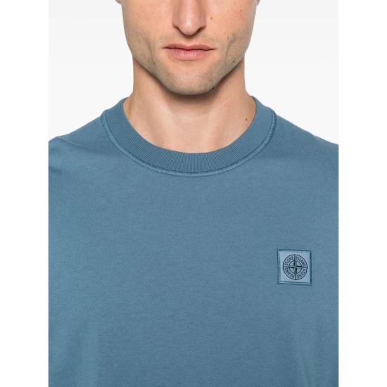 25FW 스톤 아일랜드 반팔 티셔츠 152100029 S0057 V012B BLUE - STONE ISLAND