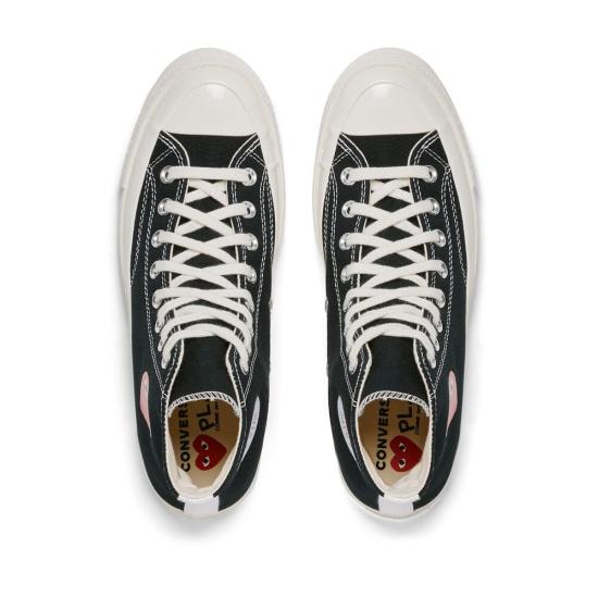 25FW 꼼데가르송 플레이 X 컨버스 스니커즈 AZ K129 001 BLACK - COMME DES GARCONS PLAY CONVERSE