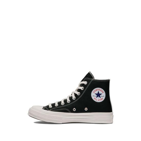 25FW 꼼데가르송 플레이 X 컨버스 스니커즈 AZ K129 001 BLACK - COMME DES GARCONS PLAY CONVERSE