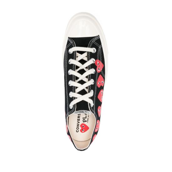 25FW 꼼데가르송 플레이 X 컨버스 스니커즈 AZ K126 001 BLACK - COMME DES GARCONS PLAY CONVERSE