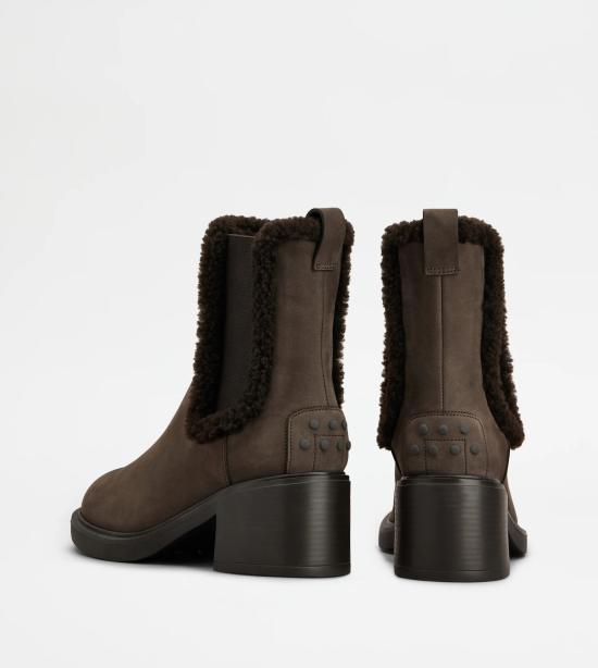 25FW 토즈 부츠 XXW73L0JR30UQN9Q20 Brown - TODS