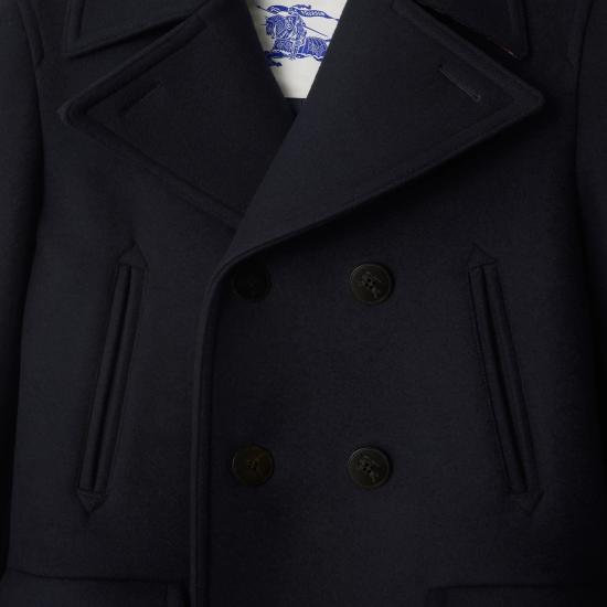 25FW 버버리 울 피 코트 8115005 Blue - BURBERRY