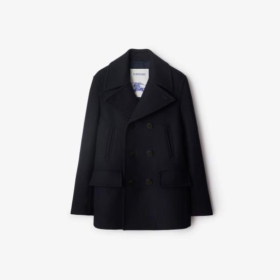 25FW 버버리 울 피 코트 8115005 Blue