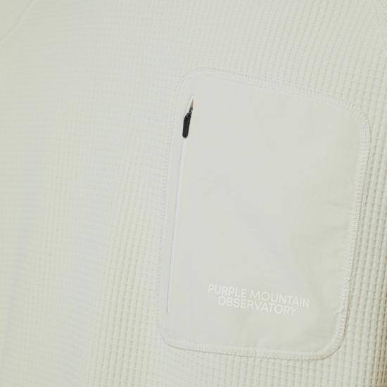 25FW 퍼플 마운틴 옵저버토리 후드 티셔츠 PMO2070PL Beige - PURPLE MOUNTAIN OBSERVATORY