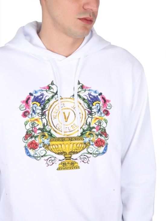  베르사체 후드 티셔츠 74GAIF01 CF01FG03 White - VERSACE