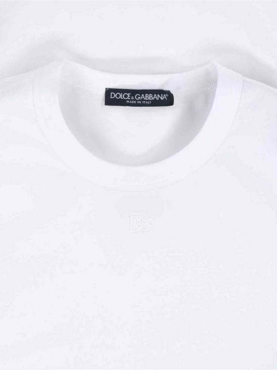 25FW 돌체앤가바나 반팔 티셔츠 G8SX0Z G7PIYW0800 White - DOLCE & GABBANA