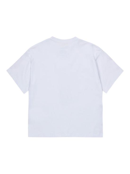 25FW [키즈] MM6 메종마르지엘라 티셔츠 M60906MM04I M6100 White - MM6 MAISON MARGIELA