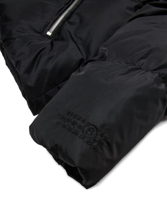 25FW [키즈] MM6 메종마르지엘라 패딩 M60823MM001 M6900 Black - MM6 MAISON MARGIELA