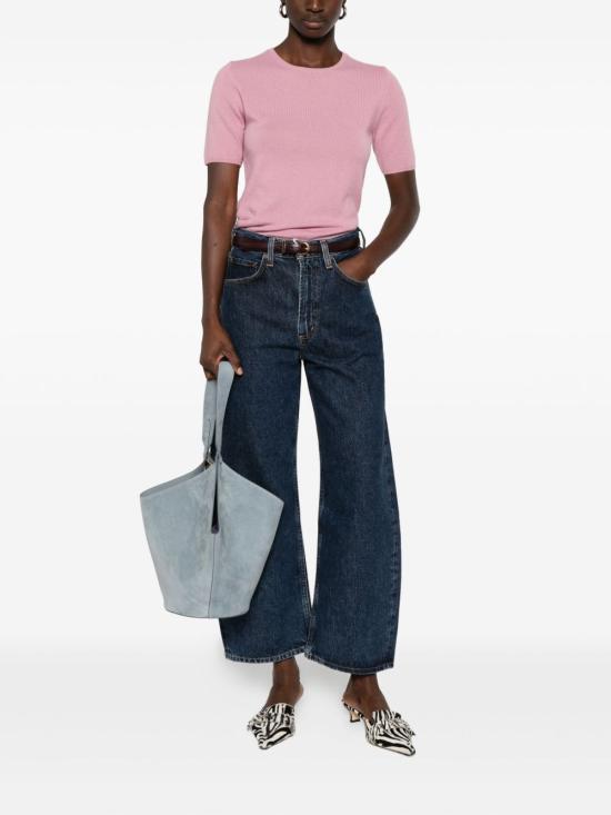 25FW 얼루드 반팔 티셔츠 25511105 61 Pink - ALLUDE