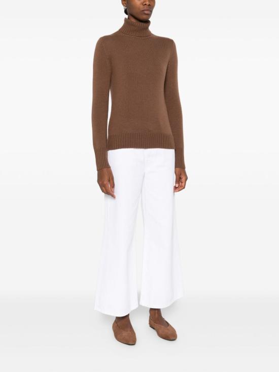 25FW 얼루드 터틀넥 25511232 45 Brown - ALLUDE