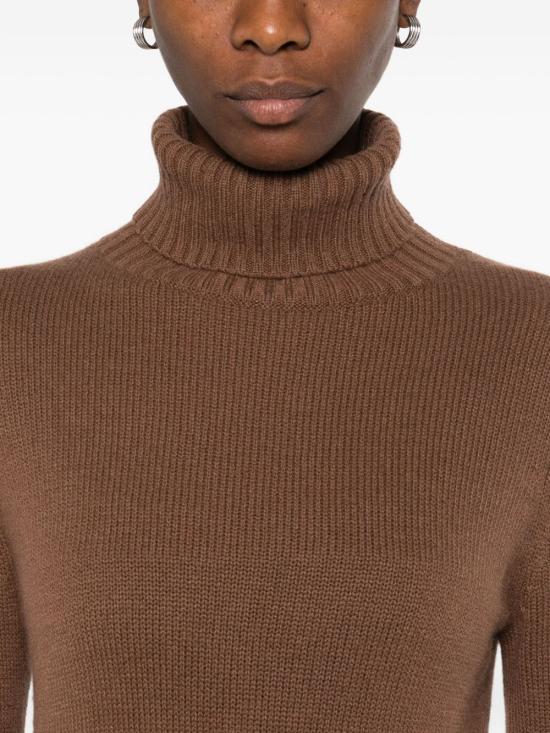 25FW 얼루드 터틀넥 25511232 45 Brown - ALLUDE