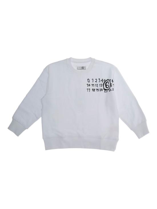 25FW [키즈] MM6 메종마르지엘라 니트/스웻셔츠 M60896MM02X M6100 White