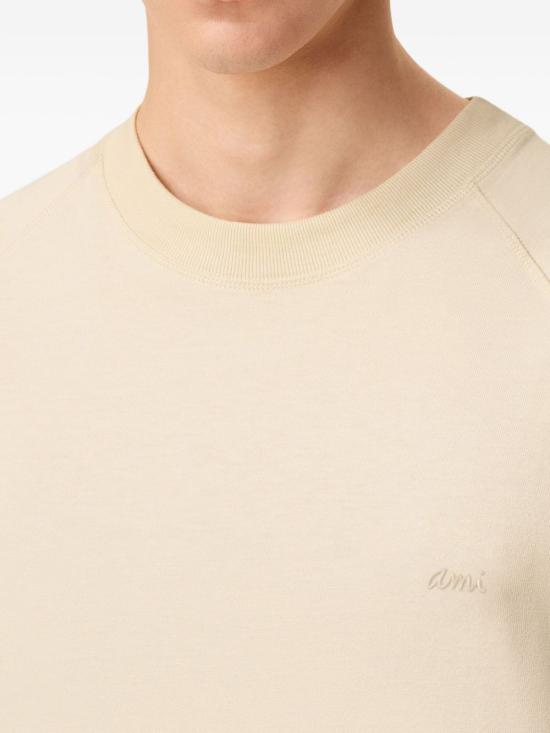 25FW 아미 반팔 티셔츠 UTS334JE0172 185 White - AMI