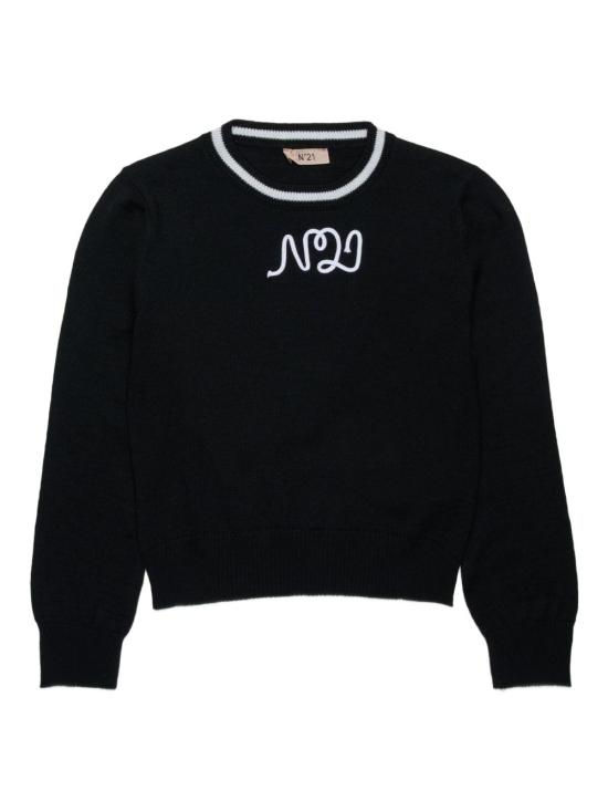 25FW [키즈] 누메로벤투노 니트/스웻셔츠 N2106VN0122 0N900 Black