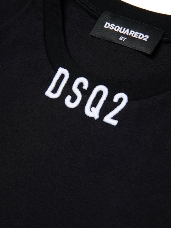 25FW [키즈] 디스퀘어드2 티셔츠 DQ2997D008N DQ900 Black - DSQUARED2