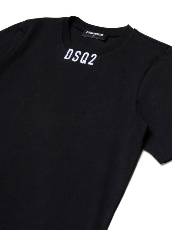 25FW [키즈] 디스퀘어드2 티셔츠 DQ2997D008N DQ900 Black - DSQUARED2