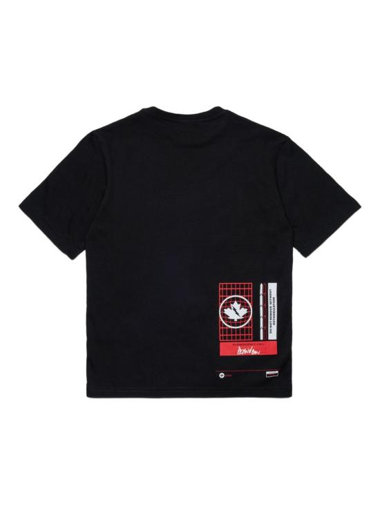 25FW [키즈] 디스퀘어드2 티셔츠 DQ2991D0ACD DQ900 Black - DSQUARED2