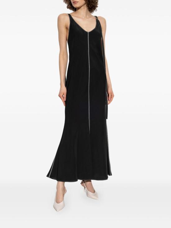 25SS 스포트막스 미디 원피스 2512221052600 UNIONE003 Black - SPORTMAX