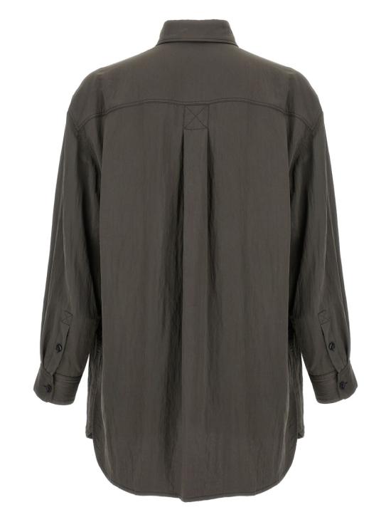 25SS 르메르 셔츠 OV1014 LF1388BR482 Marrone scuro - LEMAIRE