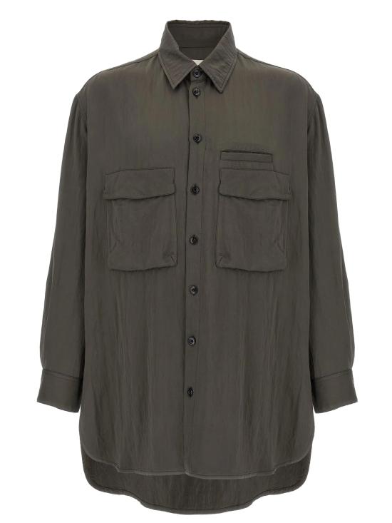 25SS 르메르 셔츠 OV1014 LF1388BR482 Marrone scuro