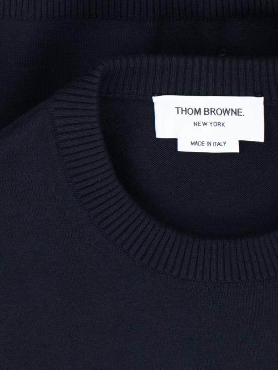  톰브라운 코튼 4바 풀오버 MKA543A Y3043415 Blue - THOM BROWNE
