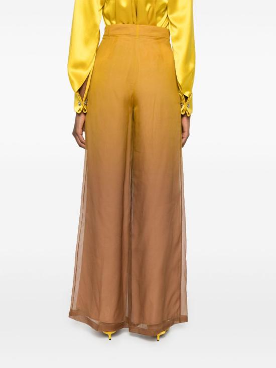 25SS 막스마라 스트레이트 팬츠 2511131084600 BAFFO001 Yellow - MAX MARA