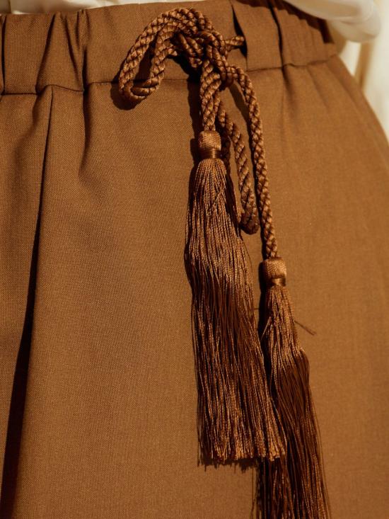 25SS 막스마라 미디 스커트 2511101031600 TABARIN014 Brown - MAX MARA