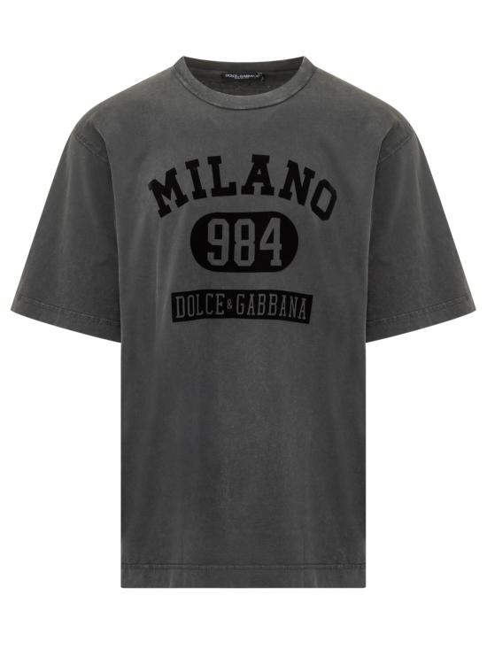 25FW 돌체앤가바나 반팔 티셔츠 G8RI4TG7PK9 N0000 NERO