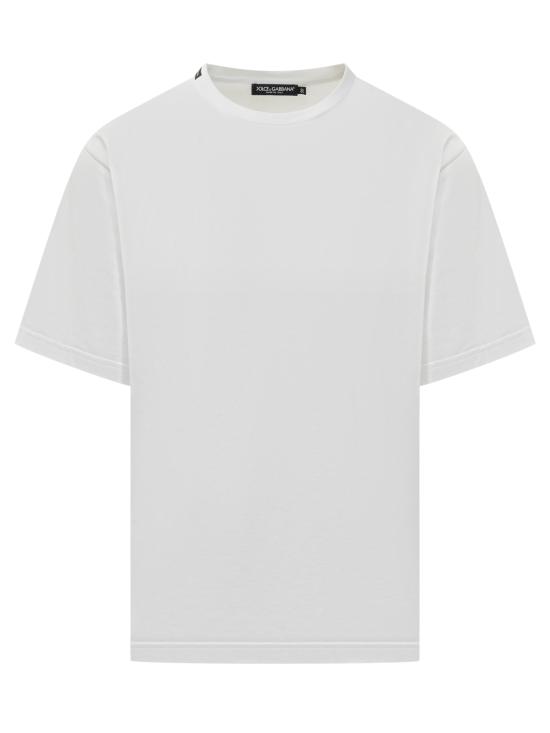 25FW 돌체앤가바나 반팔 티셔츠 G8PN9TFU7EQ W0800 BIANCO OTTICO