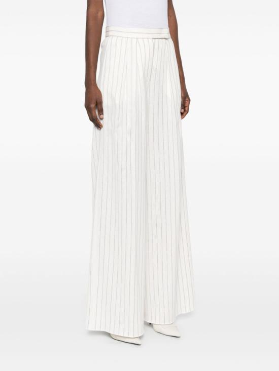 25SS 막스마라 스트레이트 팬츠 2511781022600 CLARION001 White - MAX MARA