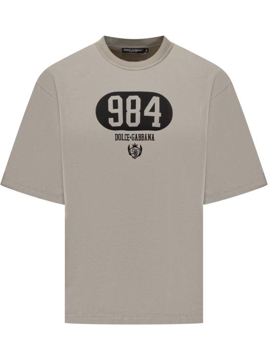 25FW 돌체앤가바나 반팔 티셔츠 G8PB8TG7M3M N0634 GRIGIO CHAIRO