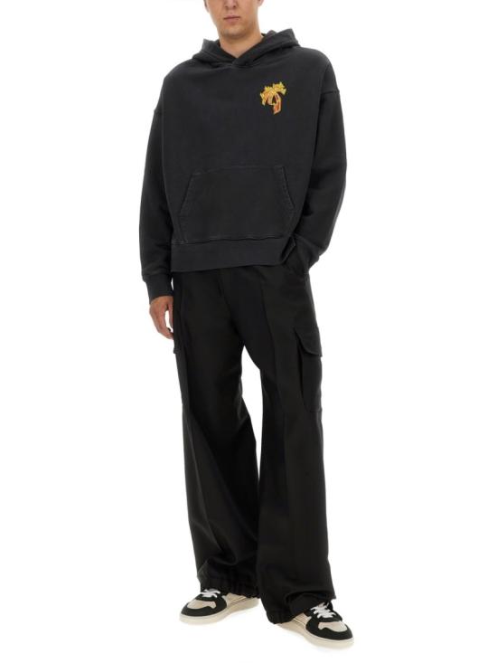  팜앤젤스 후드 티셔츠 PMBB058 F24FLE0051076 Black - PALM ANGELS