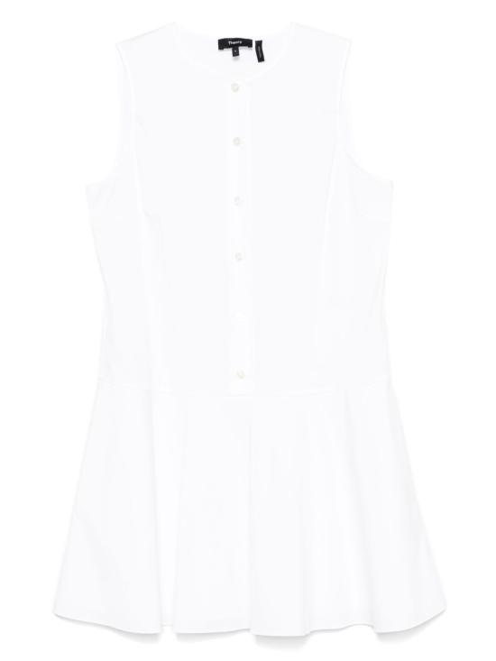 25SS 띠어리 미디 원피스 P0304607 100 White