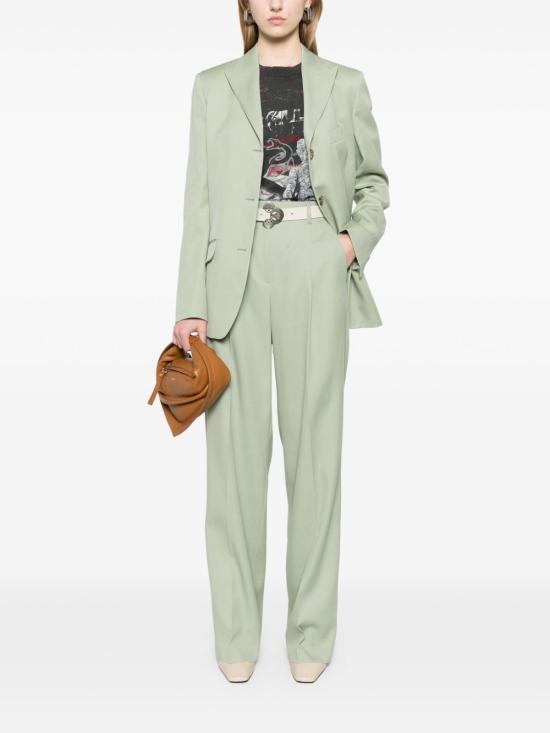 25SS 골든구스 스트레이트 팬츠 GWP02182 P00196535375 Green - GOLDEN GOOSE