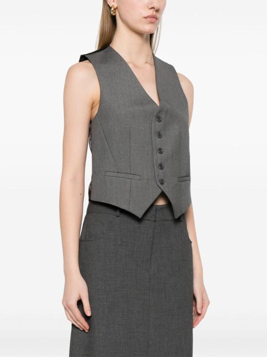 25SS 더프랭키샵 민소매 티셔츠 VEFS09179 TVEGEL134 Grey - THE FRANKIE SHOP