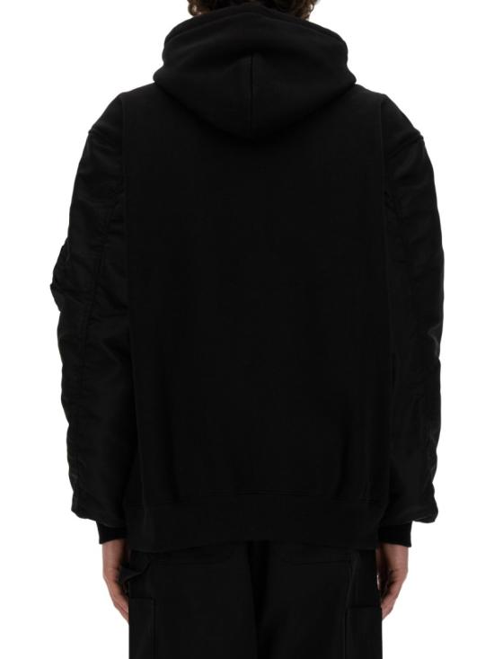  와타나베 준야 후드 티셔츠 WM T908 100 1 Black - JUNYA WATANABE