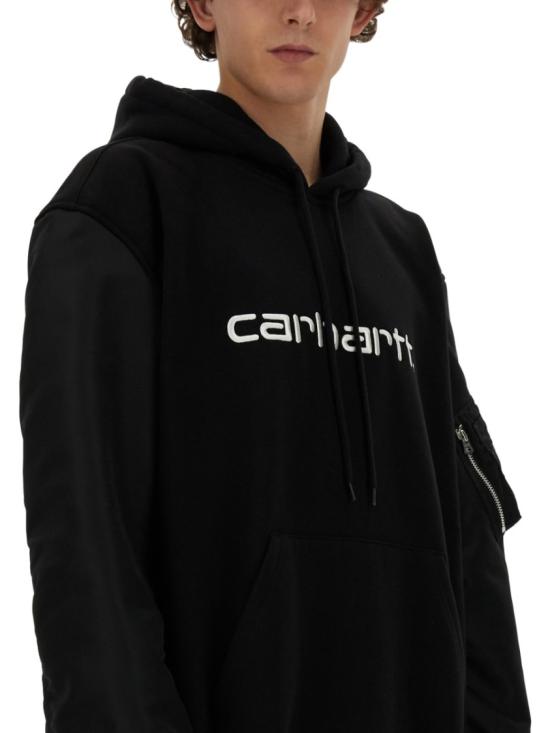 와타나베 준야 후드 티셔츠 WM T908 100 1 Black - JUNYA WATANABE