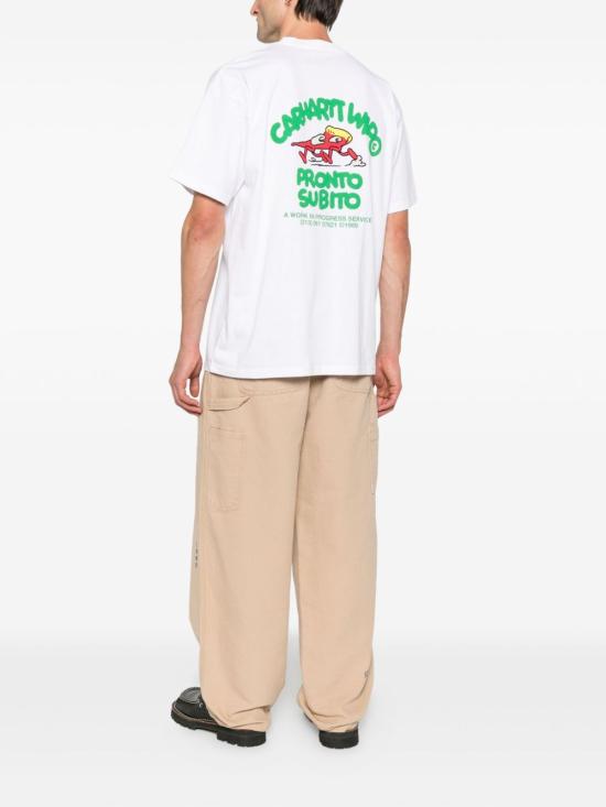 25FW 칼하트 WIP 반팔 티셔츠 I035195 02XX White - CARHARTT WIP