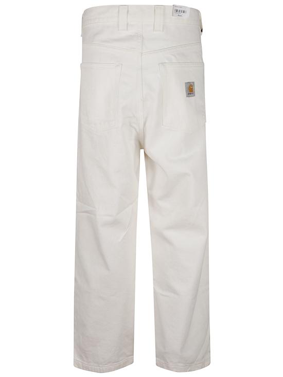 25FW 칼하트 WIP 스트레이트 팬츠 I035893 0202 White - CARHARTT WIP