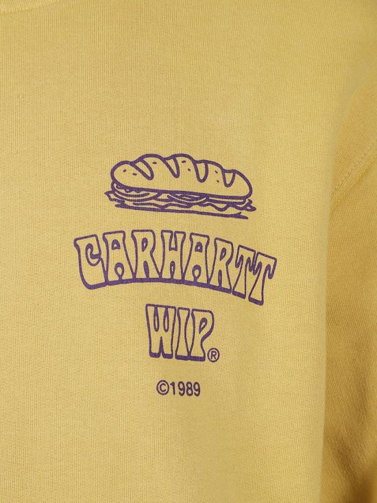 25FW 칼하트 WIP 후드 샌드위치 스웨트셔츠 I035277 36CXX Yellow - CARHARTT WIP