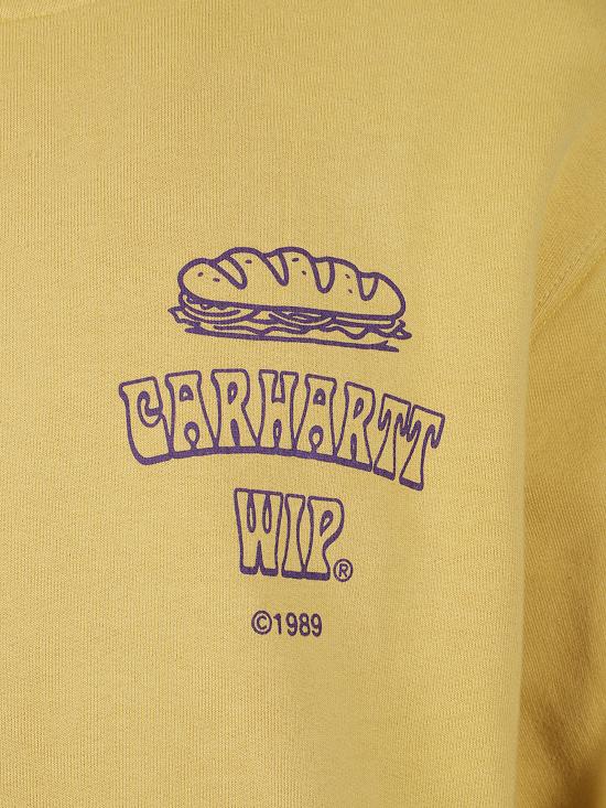 25FW 칼하트 WIP 후드 샌드위치 스웨트셔츠 I035277 36CXX Yellow - CARHARTT WIP