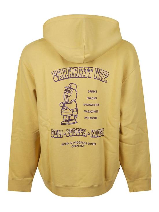25FW 칼하트 WIP 후드 샌드위치 스웨트셔츠 I035277 36CXX Yellow - CARHARTT WIP