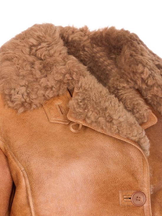 25FW 끌로에 가죽 자켓 CH25ACV36202 26O Brown - CHLOE