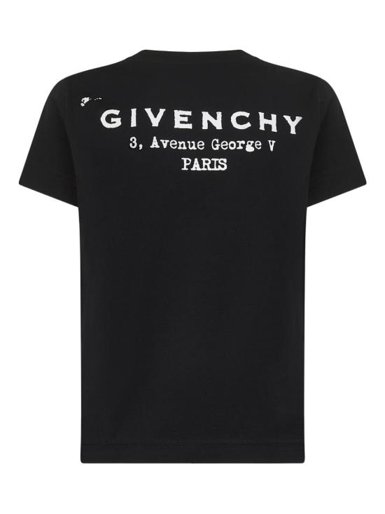 25FW 지방시 반팔 티셔츠 BW70FJP75N 001 BLACK - GIVENCHY