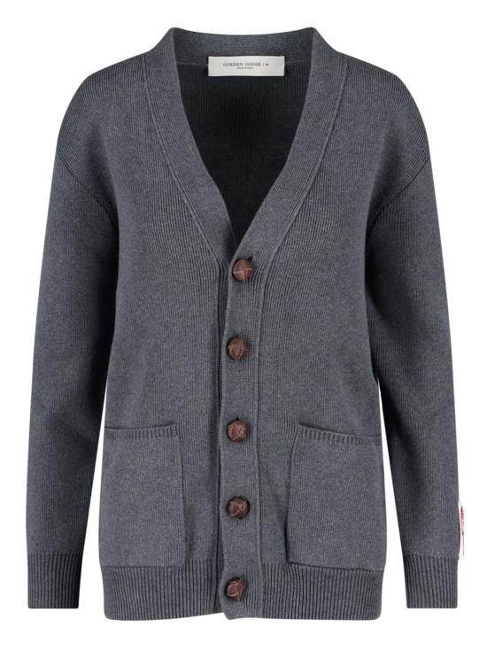 25FW 골든구스 코튼 버튼 가디건 GWP00950 P00066260304 Grigio