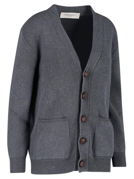 25FW 골든구스 코튼 버튼 가디건 GWP00950 P00066260304 Grigio - GOLDEN GOOSE