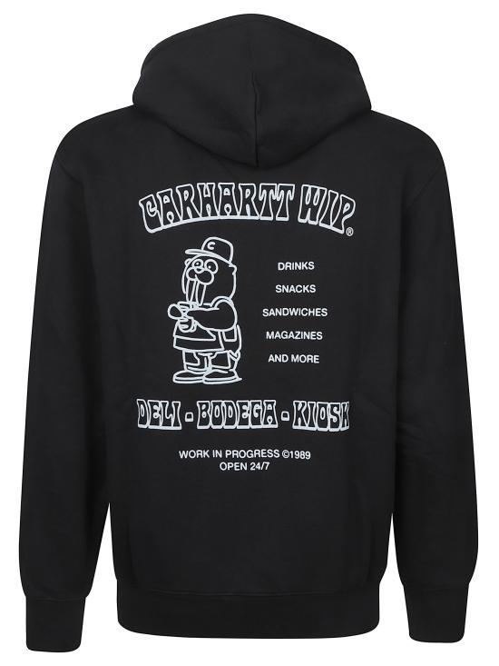 25FW 칼하트 WIP 후드 샌드위치 스웨트셔츠 I035277 36AXX Black - CARHARTT WIP