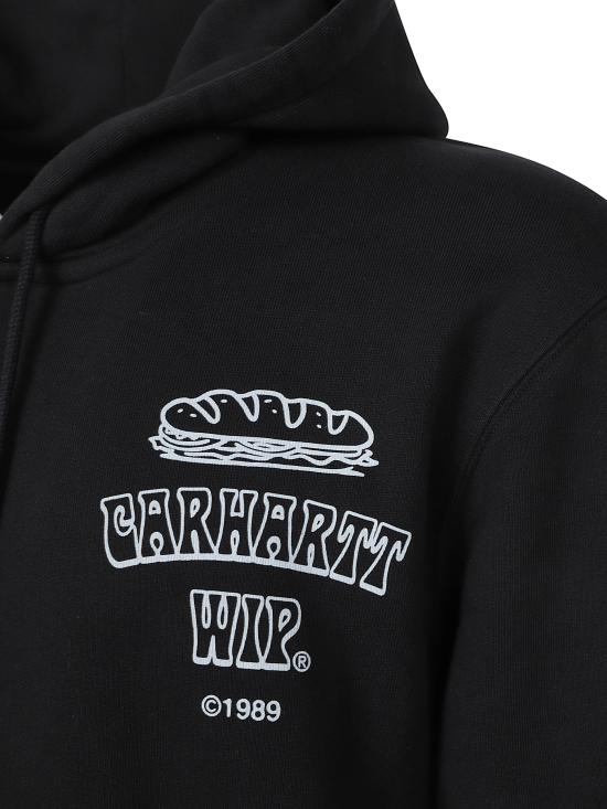 25FW 칼하트 WIP 후드 샌드위치 스웨트셔츠 I035277 36AXX Black - CARHARTT WIP